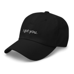 I got you dad hat left side view