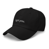 I got you dad hat left side view