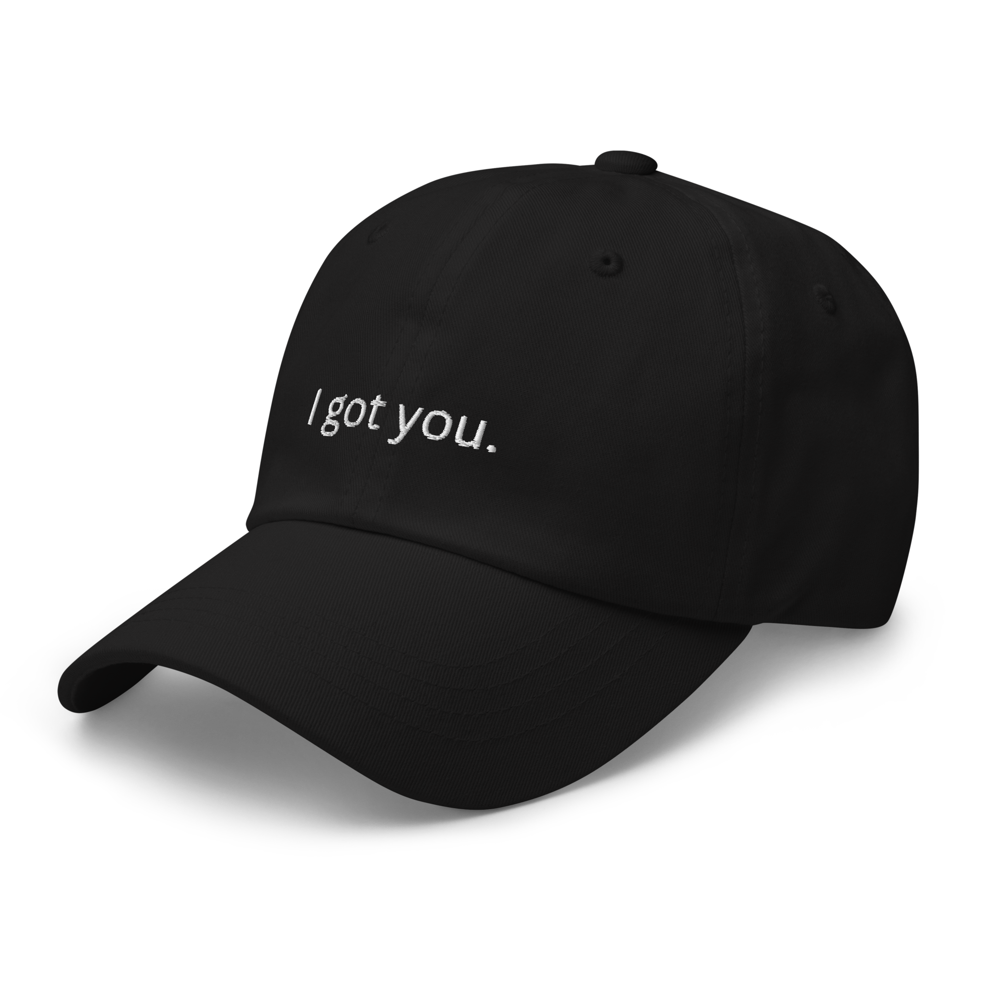 I got you dad hat left side view